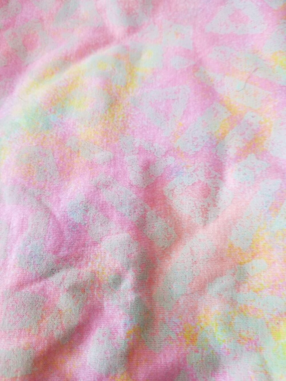 Material Orange  Yellow Green Pink Strechy Cotton Blend  1 yard